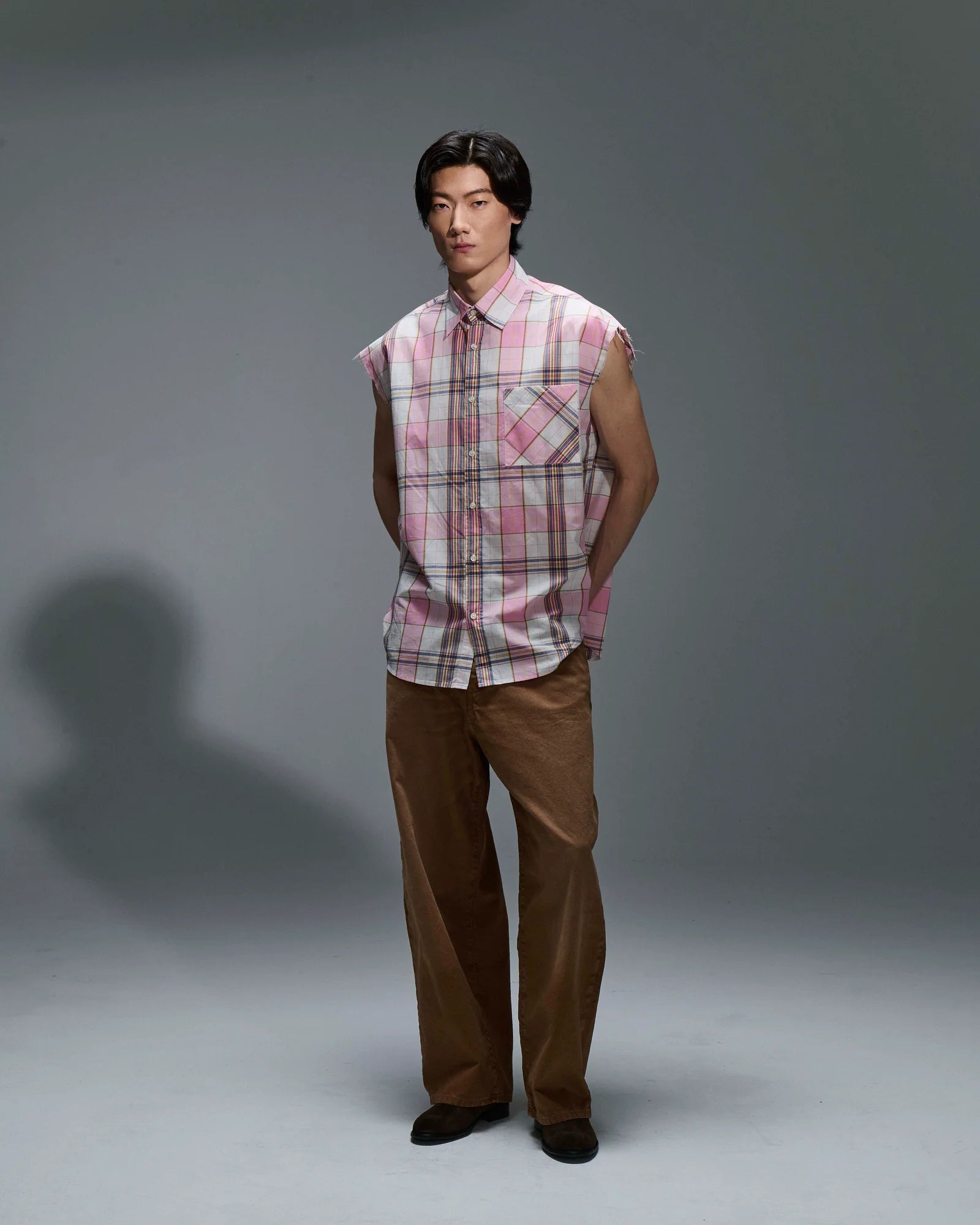 Camicia Smanicata Quadri By Minimal